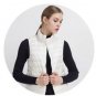 Jacket Coat Women Winter Down Coat Female Vest Sleeveles Slim Short Outwear Ultra Light 90%White Duc