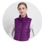 Jacket Coat Women Winter Down Coat Female Vest Sleeveles Slim Short Outwear Ultra Light 90%White Duc