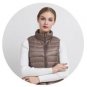 Jacket Coat Women Winter Down Coat Female Vest Sleeveles Slim Short Outwear Ultra Light 90%White Duc