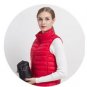 Jacket Coat Women Winter Down Coat Female Vest Sleeveles Slim Short Outwear Ultra Light 90%White Duc