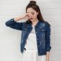 Women Basic Coats Autumn And Winter Women Denim Jacket 2017 Vintage Long Sleeve Slim Female Jeans Co