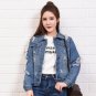 Women Basic Coats Autumn And Winter Women Denim Jacket 2017 Vintage Long Sleeve Slim Female Jeans Co