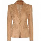 TOP QUALITY New Runway 2017 Autumn Winter Designer Blazer Jacket Women\'s Metal Lion Buttons Rope La