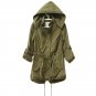 Women Winter Warm Army Green Military Parka Trench Hooded Coat Jacket