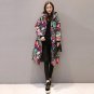 2017 Women Winter Long Down Coat Fashion Female Print Duck Parkas Jacket Thick Warm Elegant Hooded D