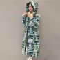 2017 Women Winter Long Down Coat Fashion Female Print Duck Parkas Jacket Thick Warm Elegant Hooded D