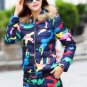 2017 New Winter Jacket Suit Autumn Warm Plus Size Camouflage Slim Hoodes Parka Coat + Pants 2 Piece 