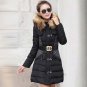 Winter Jacket Women Parka Fur Collar Thickening Cotton Padded Winter Coat Manteau Femme 1PC