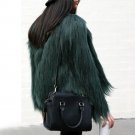 Winter Women Blazer Coat High-grade Elegant Women Shaggy Coat Long Sleeve Fluffy Faux Fur Fourrure F