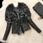 2017 Faux Fur Coat Jacket Womens Winter PU Leather Fur Coats Female Slim Short Fluffy Overcoat Hairy