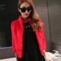 Rhinestone Button Fashion Short Mink Fur Coat Women Stand Collar 2018 Long Sleeve Women\'s Winter Co