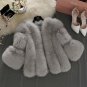 Pink Fake fur Winter Jacket Women Faux Fur 2017 New Winter Pink Faux Furry Thick Faux Fur Coat Jas F