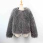Winter Women Coat Faux Ostrich Fur Coats Ladies Shaggy Coat Long Sleeve Fluffy Turkey Feather Fourru