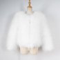 Winter Women Coat Faux Ostrich Fur Coats Ladies Shaggy Coat Long Sleeve Fluffy Turkey Feather Fourru