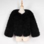 Winter Women Coat Faux Ostrich Fur Coats Ladies Shaggy Coat Long Sleeve Fluffy Turkey Feather Fourru
