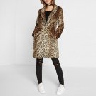 Hot-selling winter faux fur coat warm Hairy Shaggy leopard mink trench coats Sexy luxury female Loos
