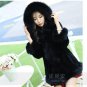 2016 Large size women\'s winter Long hooded Coat Leather grass thick warm Autumn and winter Women\'s
