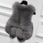 Ms Luxury Splicing Fur Coat Good Quality Lady Warm Winter Fox Fur Coat Artificial Fur Vest The Fox F