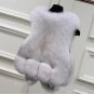 Ms Luxury Splicing Fur Coat Good Quality Lady Warm Winter Fox Fur Coat Artificial Fur Vest The Fox F