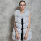 2017 Winter Thick Warm High quality Faux Fur Vest Women\'s Faux Fox Fur Coat Outerwear Women Fur Ves