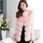 2017 Winter Thick Warm High quality Faux Fur Vest Women\'s Faux Fox Fur Coat Outerwear Women Fur Ves