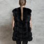 2017 Winter Thick Warm High quality Faux Fur Vest Women\'s Faux Fox Fur Coat Outerwear Women Fur Ves