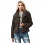 Winter Thick Warm Women Faux Fur Jacket Turn-down Collar Long Sleeve Fake Fur Overcoat Ladies Open S