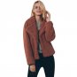 Winter Thick Warm Women Faux Fur Jacket Turn-down Collar Long Sleeve Fake Fur Overcoat Ladies Open S