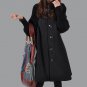 Women Autumn Winter Coat New Vintage Warm Turtleneck Wool Blend Trench Coat Loose Long Cloak Cape A-
