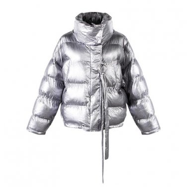 SuperAen 2017 Winter New Cotton Warm Parkas Coat Women Fashion Solid Color Wild Casual Thickened Sin