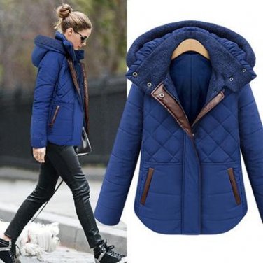 Winter Jacket caot Women Slim Cotton Parkas Thick Warm Stylish Jacket Coats Lady With hat warm Hoode