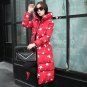 Plus Size L-3XL Winter Jacket Women Over Knee Padded Outwear Cotton Coats Jacket Star Parkas Women J