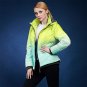 spring autumn and winter short design wadded jacket female gradient thick outerwear coats Europe and