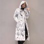 Wmwmnu 2017 Print Thick Warm winter jacket women windproof jacket with hood Cotton padded coat parka