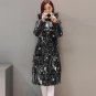 Wmwmnu 2017 Print Thick Warm winter jacket women windproof jacket with hood Cotton padded coat parka