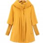 new winter women Cape loose  knitted sleeves Woolen coat windbreaker jacket plus size
