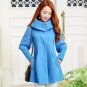 new winter women Cape loose  knitted sleeves Woolen coat windbreaker jacket plus size