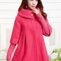 new winter women Cape loose  knitted sleeves Woolen coat windbreaker jacket plus size