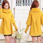 new winter women Cape loose  knitted sleeves Woolen coat windbreaker jacket plus size