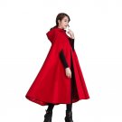 New autumn and winter women fashion hooded cape cloak wool coat personality windbreaker coat for wom