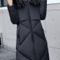 2017 Autumn Winter Jacket Women Super long section Coat Fashion Female Down Jacket Hooded Thick Larg