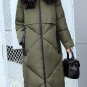2017 Autumn Winter Jacket Women Super long section Coat Fashion Female Down Jacket Hooded Thick Larg