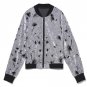 Autumn Women Velvet Jacket Fall Print Zipper Basic Coat Woman Winter Coats And Jackets Female bomb F