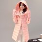 2017 Autumn And Winter Women Jacket Coat Long Women Parka Female Beading Outerwear Red Black Slim Fa