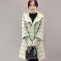 2017 Autumn And Winter Women Jacket Coat Long Women Parka Female Beading Outerwear Red Black Slim Fa