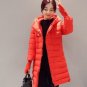 2017 Autumn And Winter Women Jacket Coat Long Women Parka Female Beading Outerwear Red Black Slim Fa