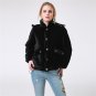 Women Velvet Winter Down Jacket Thick Hooded Black Ladies Padded Jacket Casual Short Female Outwear 