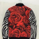 New Men/women\'s Casual Baseball Jacket 3D Print Marilyn Monroe Rose Floral Coat Long Sleeve Fall/wi