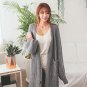 New Autumn Winter Solid Open Stitch Fashion Loose Women Sweater Long Knitted Cardigans Plus Size Fas
