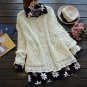 Autumn Winter Womens Sweaters Female Flower Jacquard Red Sweater Jacket Long Sleeve Knitted Women Ca